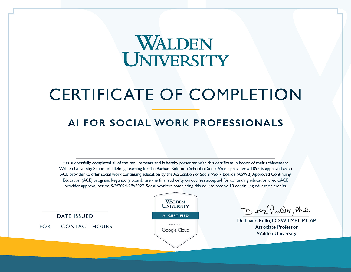Certificate of Completion