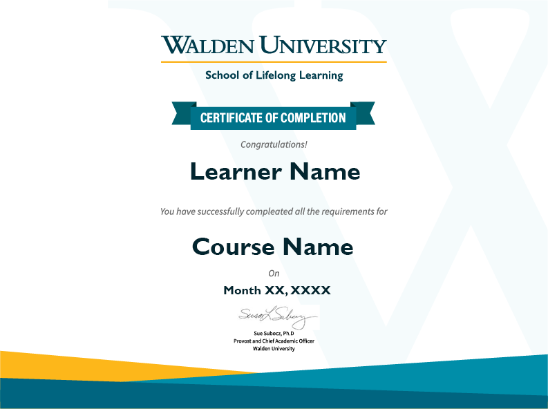 Certificate of Completion